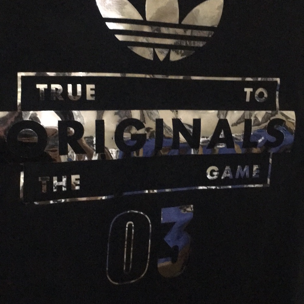 Adidas Originals Men’s Black Mirror Print T Shirt - Picture 5 of 8